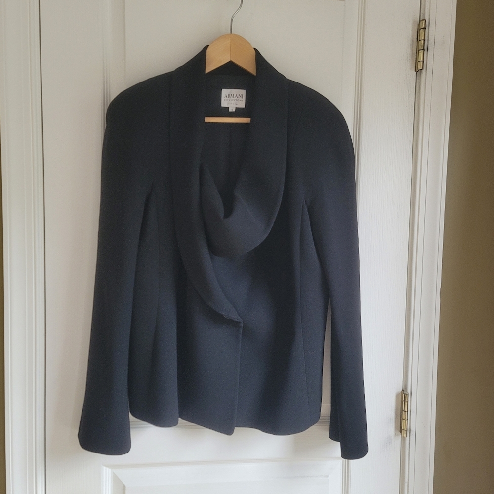 Armani Collezioni black blazer size 12 women